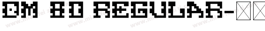 DM 80 Regular字体转换